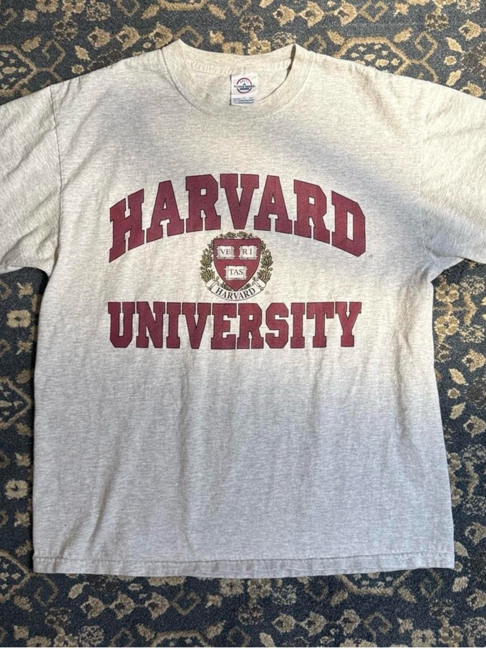 Harvard University Graphic‎ Tee Retro Collegiate Heritage Knit Mens Size Large